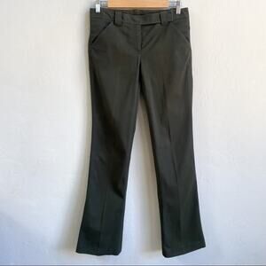 Theory Green Bootcut Trouser Pants